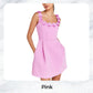 Women's Elegant Floral Square Neck Pocket Dress