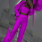 🌟👠Must-Have for Shiny Partiest✨ Dazzling Blazer & Wide-Leg Pants, Stylish and Grand, Perfect for Parties!