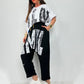 Women's Two-Piece Casual Letter Print Outfit
