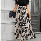 🔥Women's Summer Dress High Waist Short Sleeve Round Neck Floral💗✨Embrace The Elegance