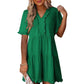 🔥🔥2026 Summer Hot Sale 49% OFF🌈Women's V Neck Ruffle Casual A-Line Flowy Swing Shift Dress