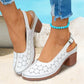 🏖️Summer Hot Sale 50% OFF🌼Women's Fashion Hollow Out Chunky High Heel Sandals