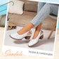 🏖️Summer Hot Sale 50% OFF🌼Women's Fashion Hollow Out Chunky High Heel Sandals