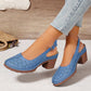 🏖️Summer Hot Sale 50% OFF🌼Women's Fashion Hollow Out Chunky High Heel Sandals