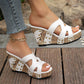 Wedge sandals with platform and comfort for women