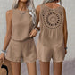Women's Casual Sleeveless Top Shorts 2-Piece Set