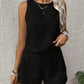 Women's Casual Sleeveless Top Shorts 2-Piece Set