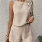 Women's Casual Sleeveless Top Shorts 2-Piece Set