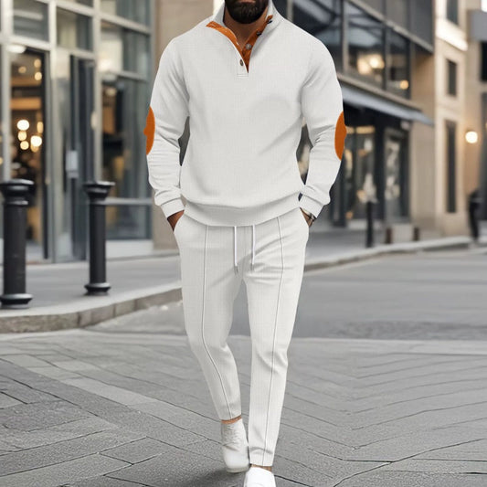 🎁 Hot Sale 62% OFF 🔥Men's Knit Half-Zip Casual Sweatshirt & Pants Set