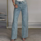 🔥Limited-time offer-Rhinestone-Embellished Straight-Leg Jeans