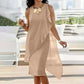 👗 Women's Summer Elegant Round Neck Asymmetric Mesh Sleeveless Dress– Feminine, Comfortable & Beautifully Elegant✨