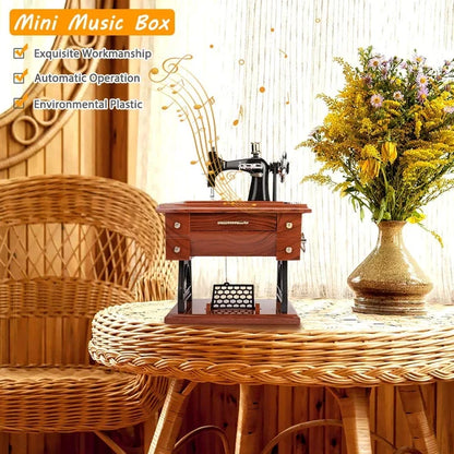 Mother's Day Sale 50% OFF - Wood Mini Sewing Machine Music Box