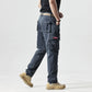 Men's straight-leg pants with pockets