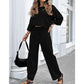 🍂Women's Casual Solid Color Long Sleeve Top & Pants Set