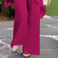 🎁New arrival 52% OFF💥Charming Irregular Top & Wide Leg Pants Set