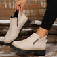 🎉2026 New Products Hot Sale✨Women's Round-Toe Ankle Boots with Side Zipper