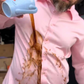 Solid color stain-resistant long-sleeved shirt