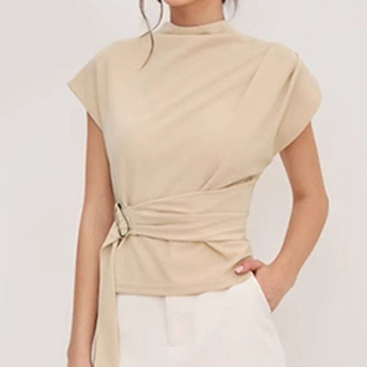 Women’s Elegant Mock Neck Top