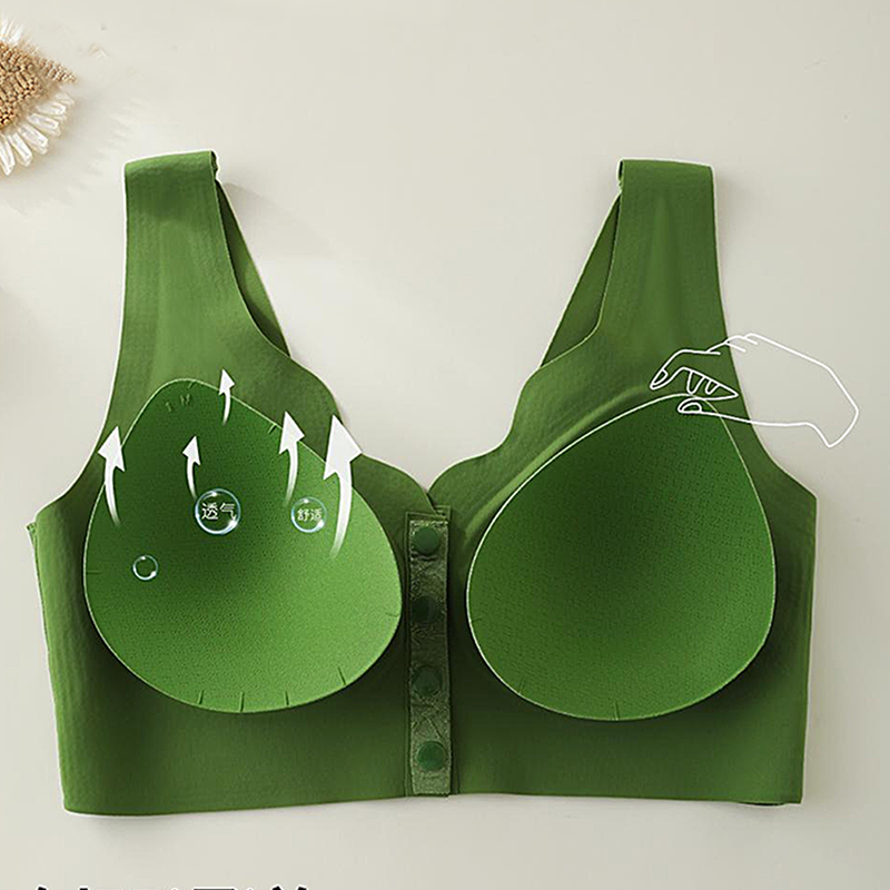 👙 50% OFF NOW! ✨ Front-Clasp Wire-Free Seamless Bra - Ultra-Soft Support with All-Day Comfort for a Smooth Silhouette 🌸✨