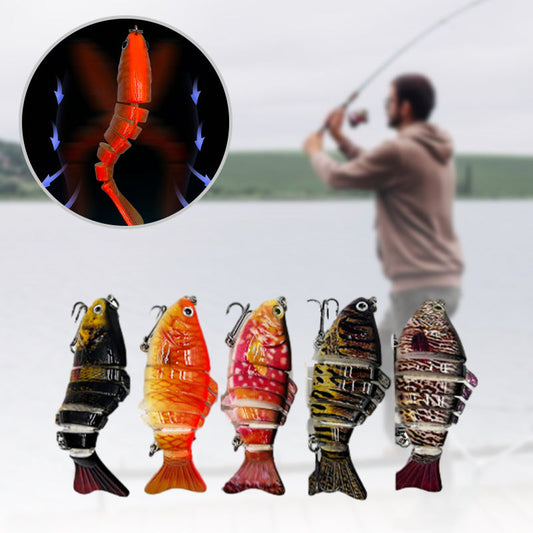 5PCS Lifelike Multi-Jointed Sinking Fishing Lure🎣 Helps You Double Your Catch 🐟