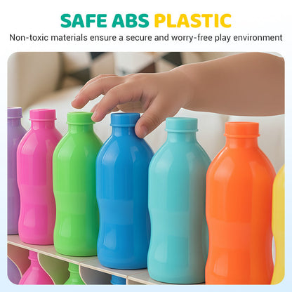 Rainbow Bottle Color Matching Game Toy Set