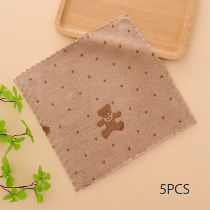🔥Hot Seller🔥5PCS Coral Flannel Dish Towels for Home Use