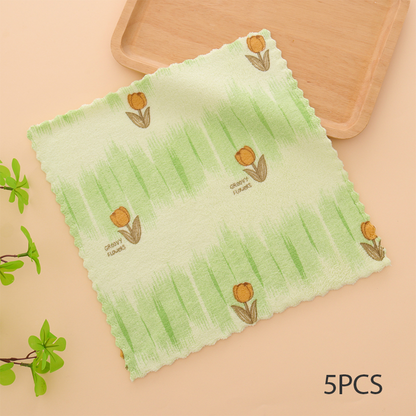 🔥Hot Seller🔥5PCS Coral Flannel Dish Towels for Home Use