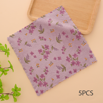 🔥Hot Seller🔥5PCS Coral Flannel Dish Towels for Home Use