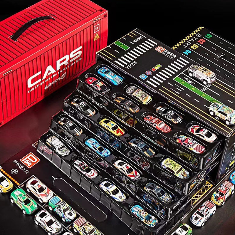 🎅Christmas promotion 64% OFF🎁48 Mini Pull-Back Cars with Built-In Garage Set