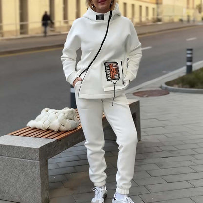 ❄️Winter Sale - 49% OFF🧥Women Casual Stand Collar Zip-up Jacket & Pants Set