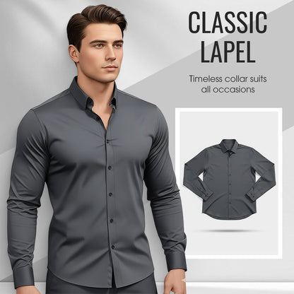 UrbanEdge Men's Button-Down Shirt – Modern Fit Meets Timeless Style 🖤