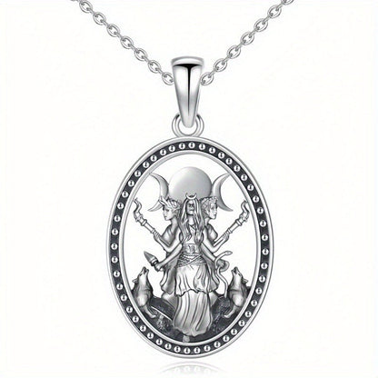 ✨ Moonlight Muse Necklace – 🌙 Vintage Oval Pendant for the Modern Goddess 💫