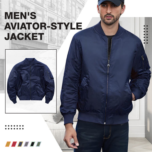🔥Men’s Aviator Flight Jacket – Premium Warmth Meets Street-Ready Style (🔥Now on Sale!)