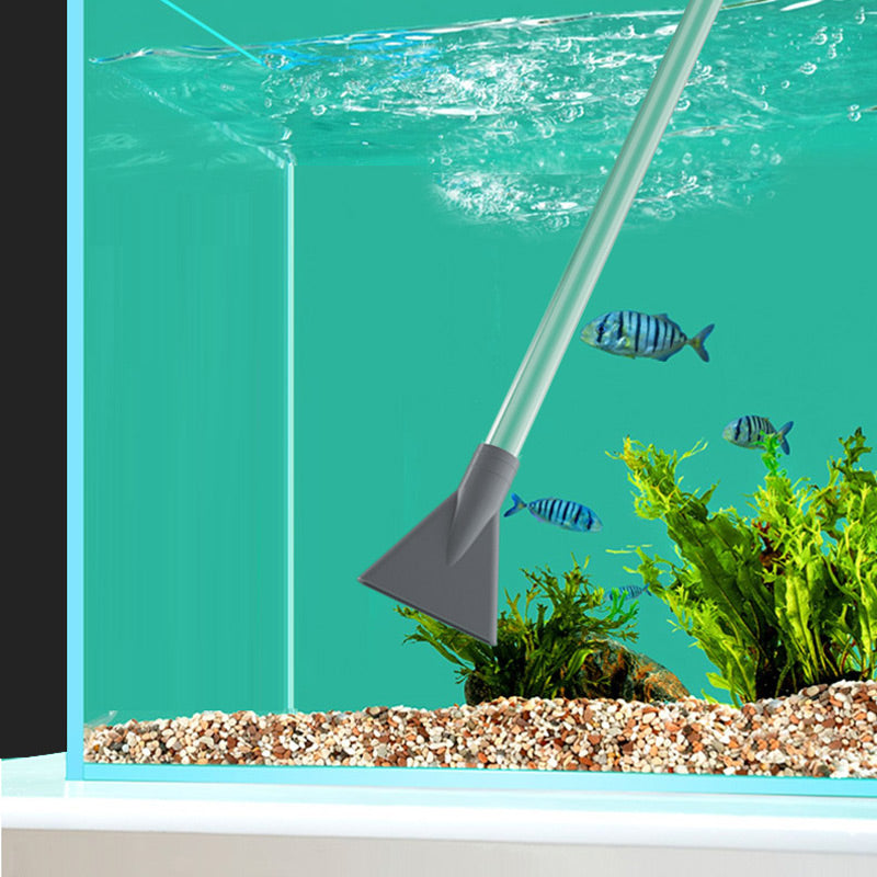 No-Spill Fish Tank Vacuum – Fast Water Change, Safe for Fish, Super Easy Cleaning!