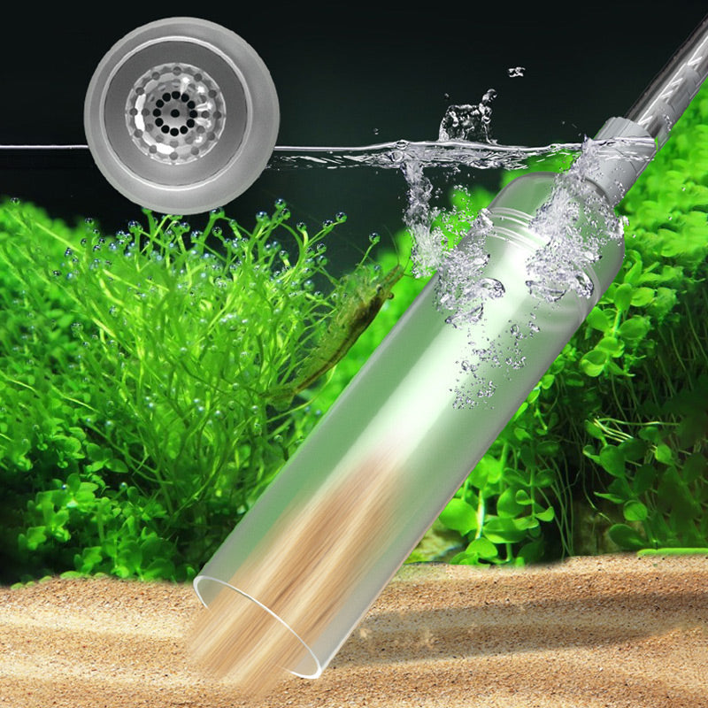 No-Spill Fish Tank Vacuum – Fast Water Change, Safe for Fish, Super Easy Cleaning!