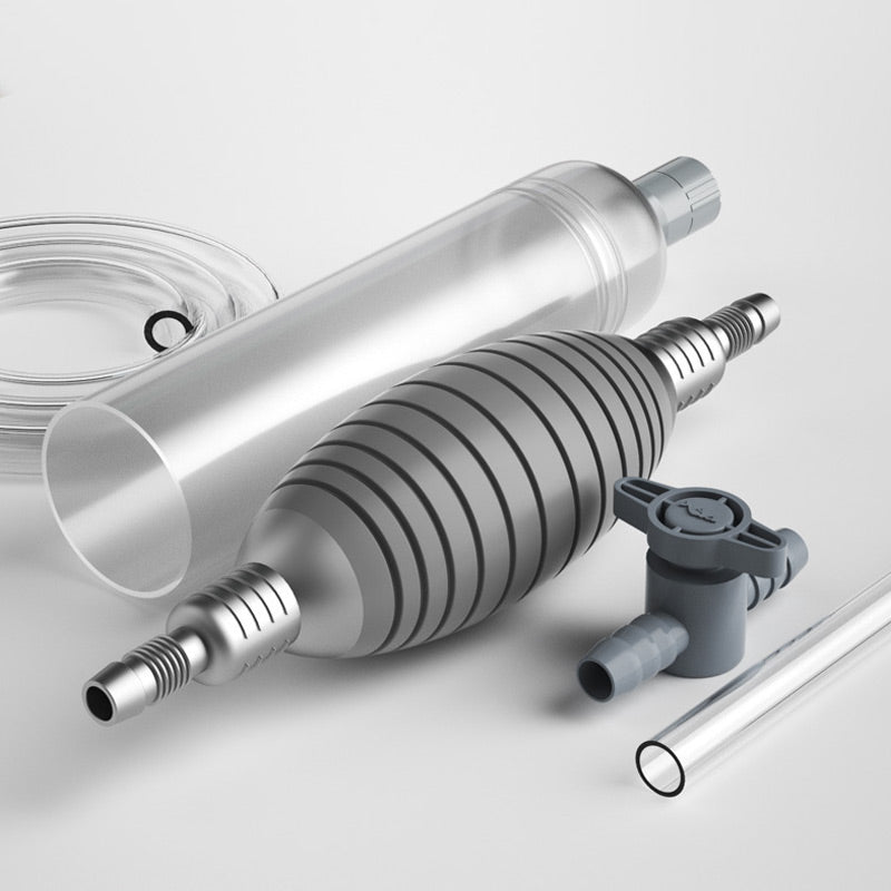 No-Spill Fish Tank Vacuum – Fast Water Change, Safe for Fish, Super Easy Cleaning!