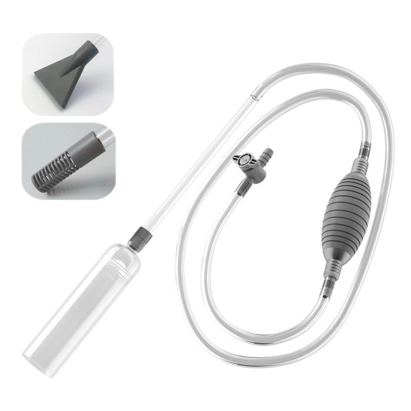 No-Spill Fish Tank Vacuum – Fast Water Change, Safe for Fish, Super Easy Cleaning!