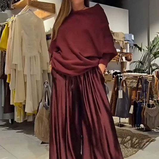 ✨ Chic 2-Piece Off-Shoulder Lounge Set – Soft, Flattering & Effortlessly Stylish | Up to 60% OFF Today!