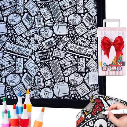 🎨THE WEEK'S SPECIAL PRICE✨DIY Coloring Blanket with Markers