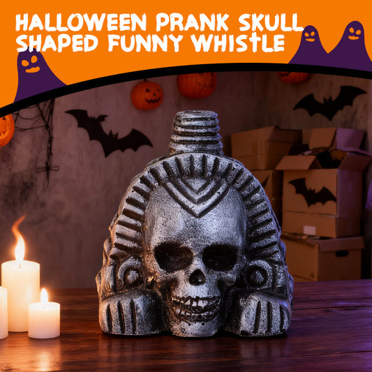 Halloween Prank Skull Shaped Funny Whistle