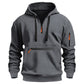 🍂Men's Warm Utility Quarter-Zip Hoodie -👏Comfort, Style, And Practicality Are Combined In One Versatile Piece!