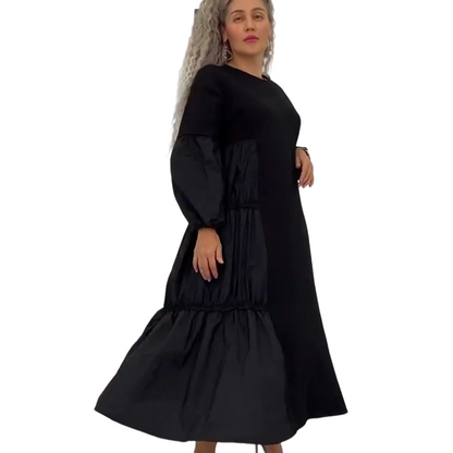 🌹 Elegant All-Season Black Dress – Slimming Fit, Breathable Fabric & Everyday Versatility (55% OFF)