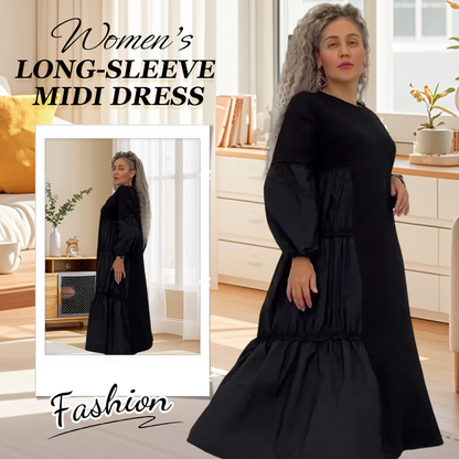 🌹 Elegant All-Season Black Dress – Slimming Fit, Breathable Fabric & Everyday Versatility (55% OFF)