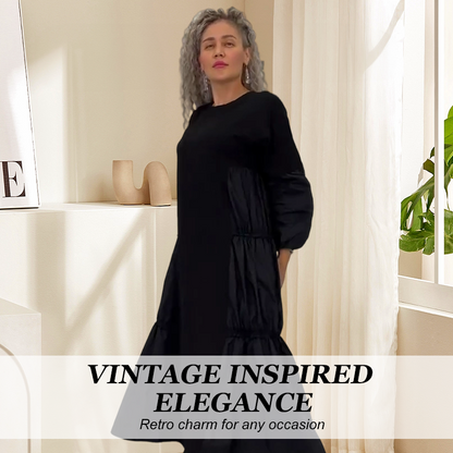 🌹 Elegant All-Season Black Dress – Slimming Fit, Breathable Fabric & Everyday Versatility (55% OFF)