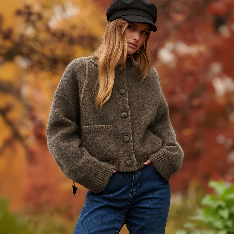 CozyElegance Knit Cardigan – Soft Warmth, Effortless Style for Every Season