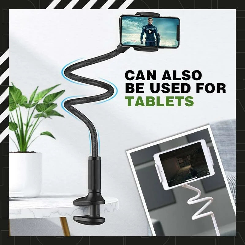 Lazy Phone Holder – 360° Adjustable Gooseneck Stand for Bed & Desk
