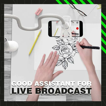 Lazy Phone Holder – 360° Adjustable Gooseneck Stand for Bed & Desk