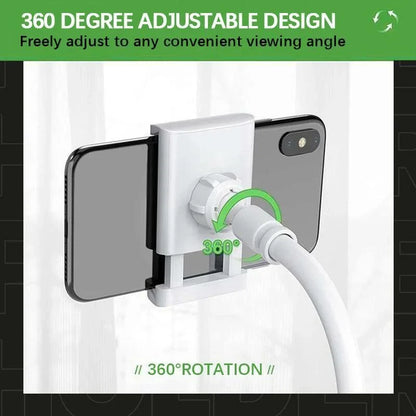 Lazy Phone Holder – 360° Adjustable Gooseneck Stand for Bed & Desk