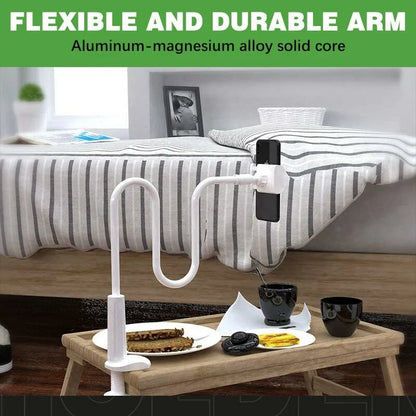 Lazy Phone Holder – 360° Adjustable Gooseneck Stand for Bed & Desk