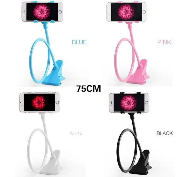 Lazy Phone Holder – 360° Adjustable Gooseneck Stand for Bed & Desk